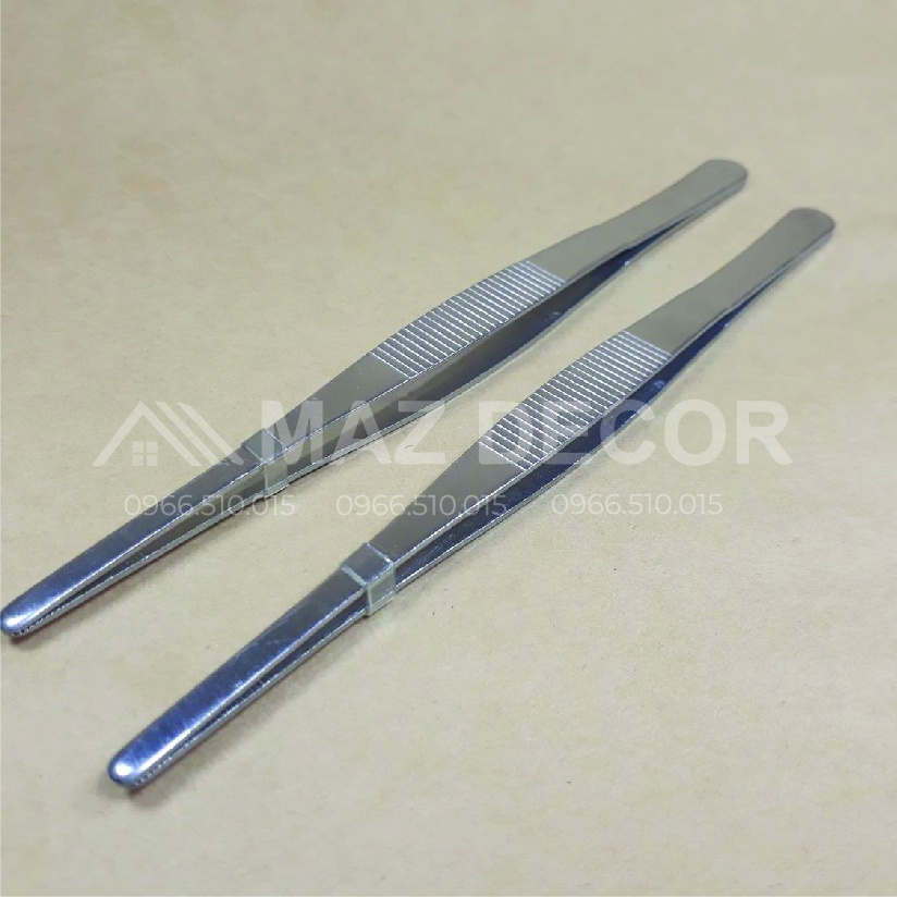 Giá kho sỉ Nhíp gắp đồ pha chế inox cocktail quầy bar decor inox dài các cỡ đa năng đầu nhỏ