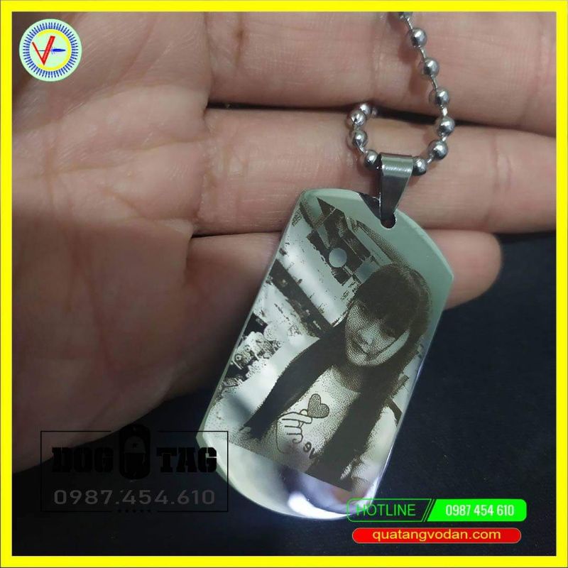 Dây chuyền vòng cổ thẻ bài DOGTAG khắc tên