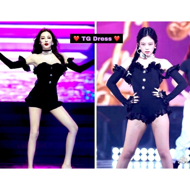 Jumpsuit đen Jennie BLACKPINK