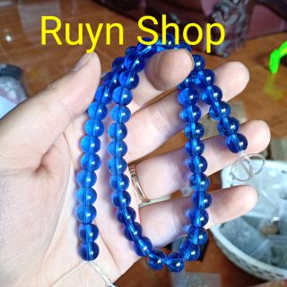 1 xâu đá xanh dương đậm 8mm (50 viên)