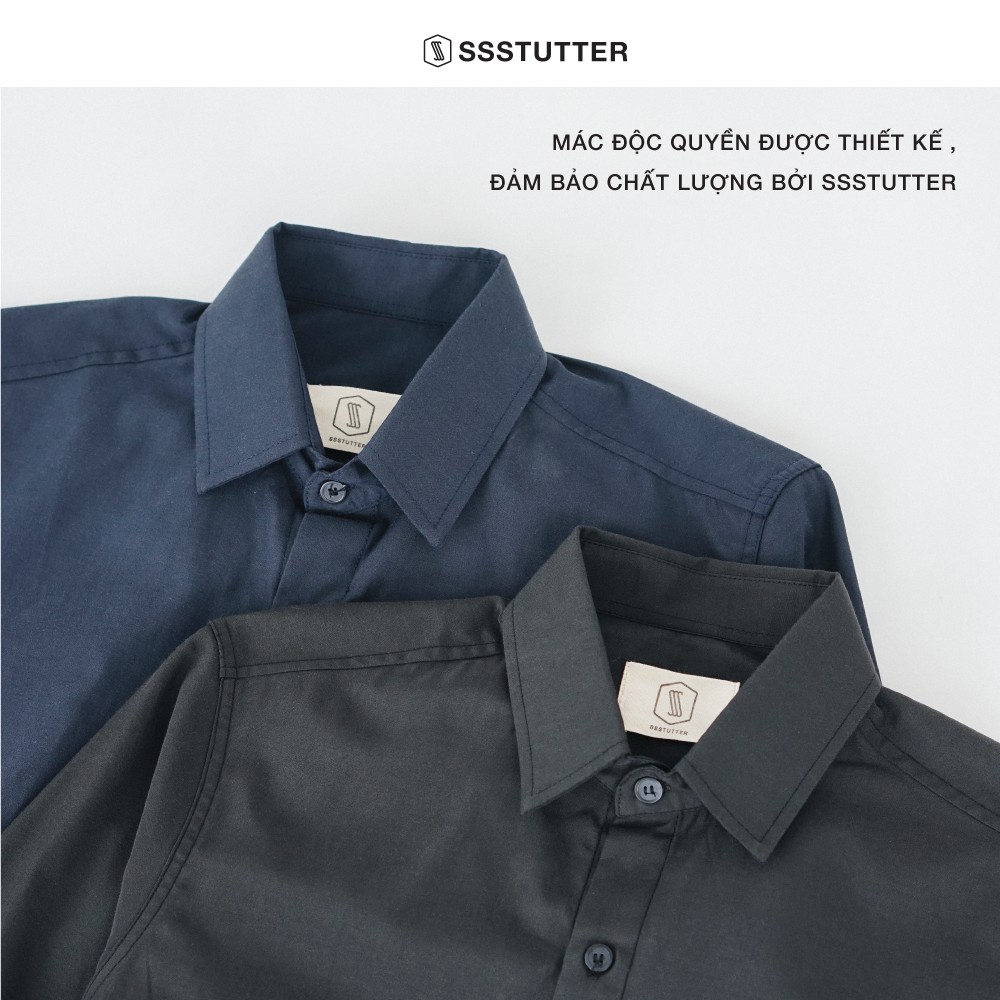 Áo sơ mi nam dài tay cổ đức form dáng vừa vặn SSSTUTTER vải cao cấp thoáng mát 5 màu linh hoạt Great Life Shirt Ver.2 | BigBuy360 - bigbuy360.vn