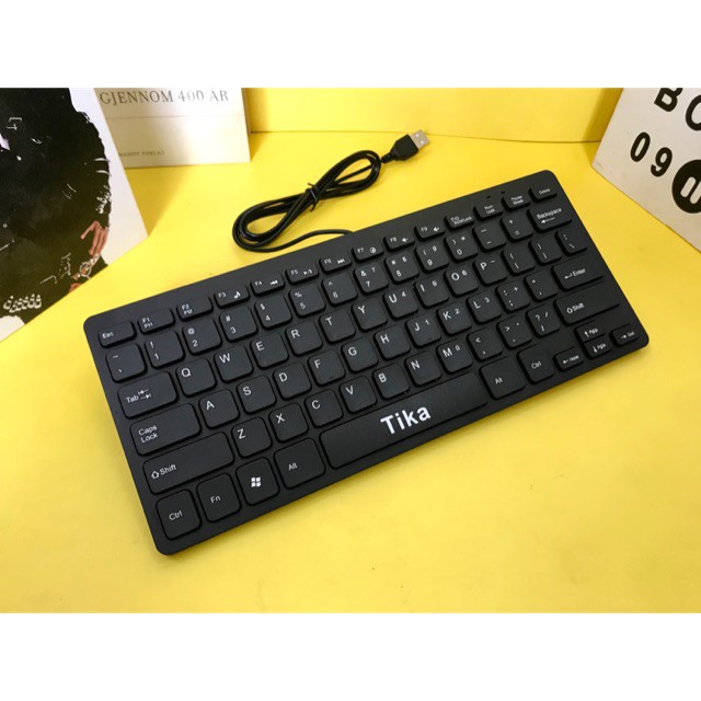 Bàn phím Mini K1000/ Tika dùng cho PC/ Laptop - Phím nhẹ, êm - Full Box, Bảo Hành 3 Tháng - 1 Đổi 1