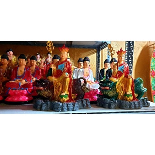 tượng Địa Tạng ngồi lân 40cm