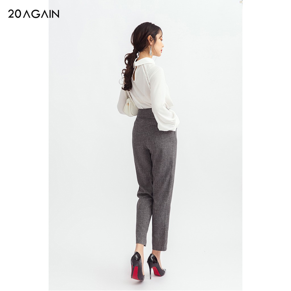 Quần suông nữ xếp 2 ly 20AGAIN đủ màu, đủ size, thanh lịch sang trọng QAA1121 | BigBuy360 - bigbuy360.vn