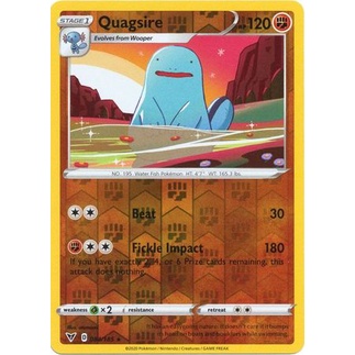 Thẻ bài Pokemon Quagsire - 084/185 - Rare Reverse Holo