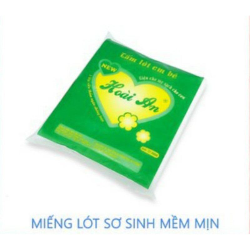Tấm lót phân xu Hoài An chống thấm cho trẻ sơ sinh 3 lớp loại đẹp