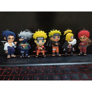Móc khóa Naruto bản đẹp 2 mặt dày dặn chất liệu Silicone cao cấp 2/2 LOẠI TO