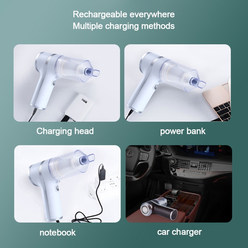 Máy Hút Bụi Cầm Tay Không Dây Công Suất Cao Cho Xe Hơi