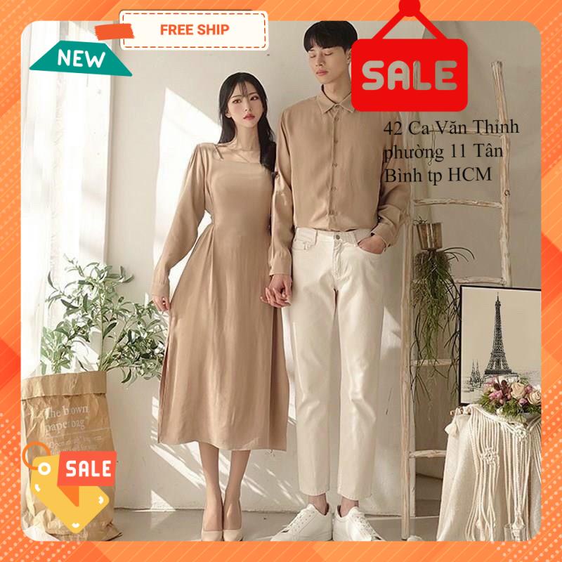 áo váy chụp hình cưới đi biển xinh xắn( kèm hình thật khách mặc)