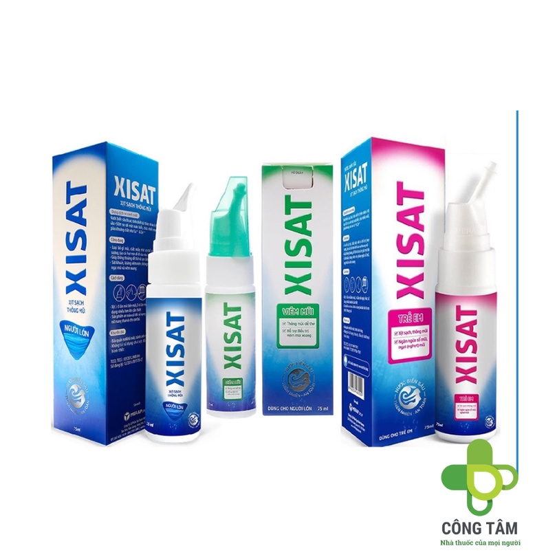 Nước muối biển xisat xịt mũi lọ 75ml