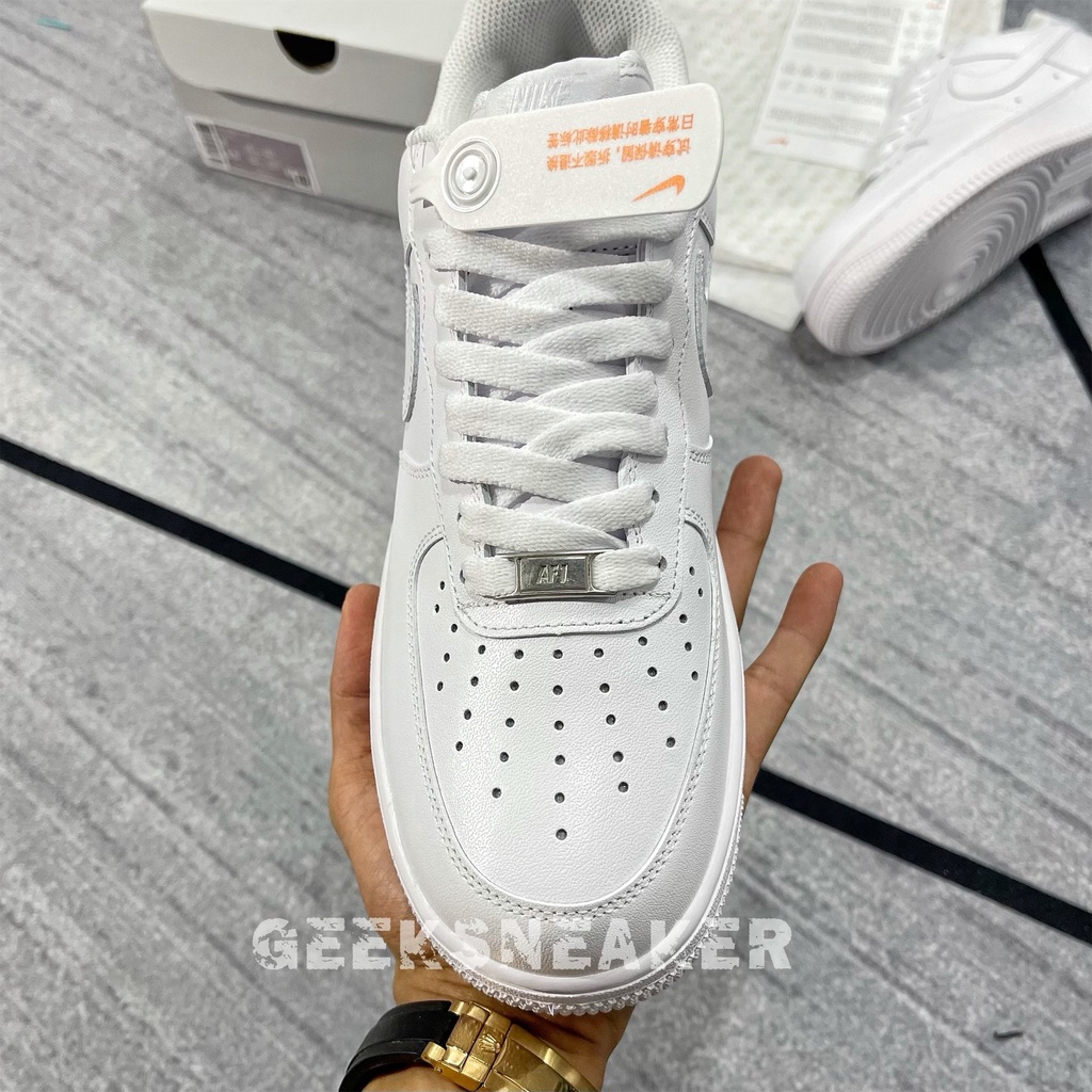 [GeekSneakerZone] BestVersion | BC Factory - Giày Sneaker Air Force 1 - AF1 All White Cổ Thấp