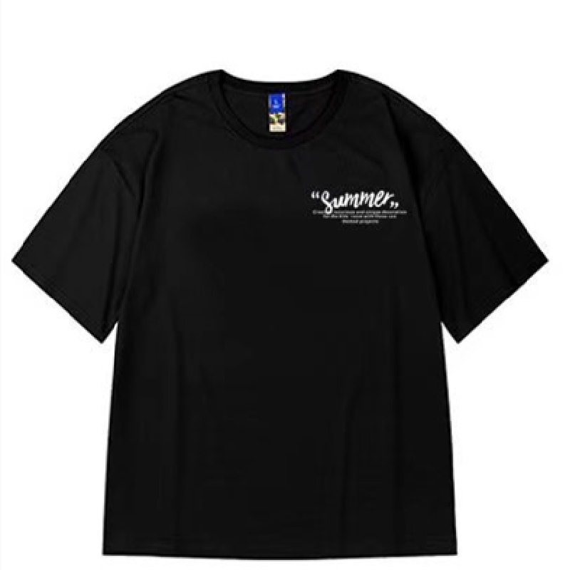 Áo Thun Tay Ngắn Cổ Tròn In Chữ Thời Trang Mùa Hè Dành Cho Nam Size M-8XL