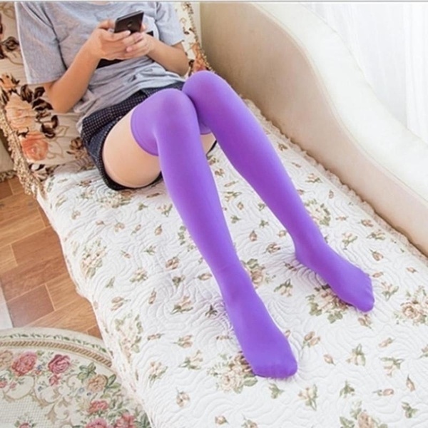 Vớ Cotton Cao Qua Gối Màu Sắc Kẹo Ngọt Chất Lượng Cao