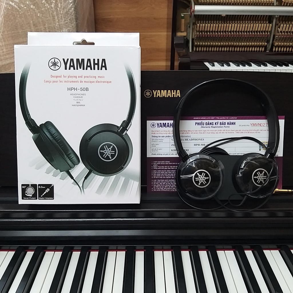 Tai nghe Yamaha HPH 50 chính hãng - Yamaha Headphone HPH-50 - Tai nghe chụp tai, xoay 90 độ dùng để nghe nhạc