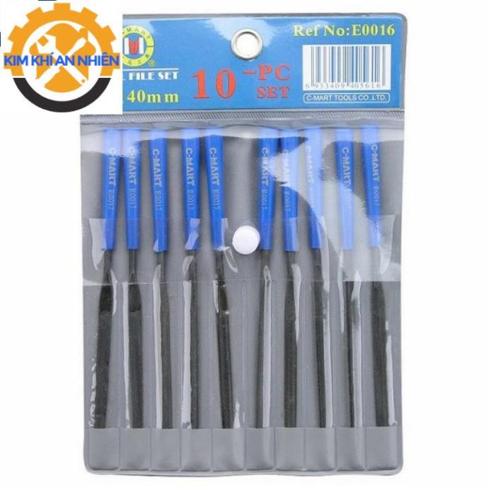Dũa bộ 10 cây  CMART E0016-5-180MM (180mm) CMART