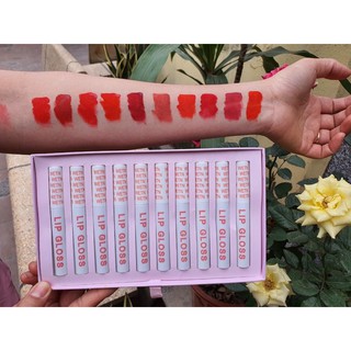 Set 10 cây son kem lì LIP GLOSS