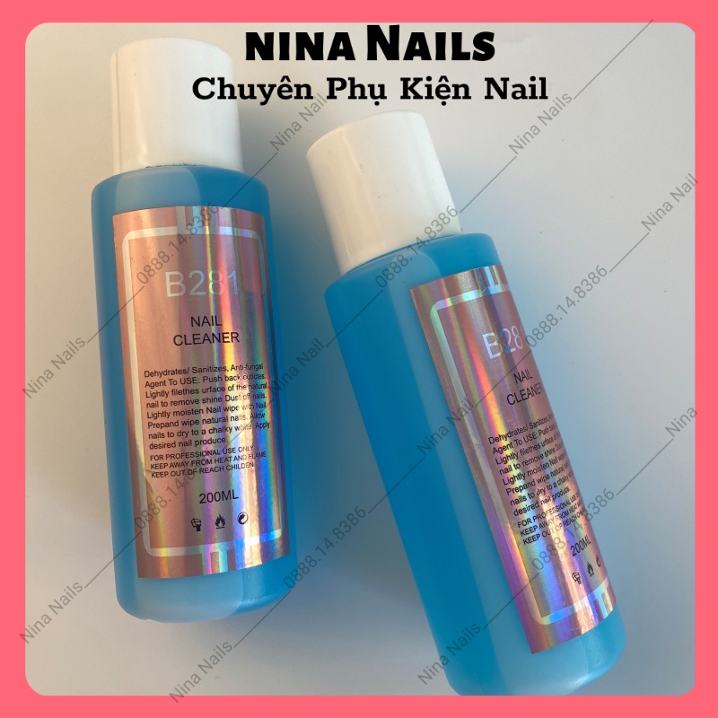 Nước Lau Gel Nail, Axiton Lau Gel 200ml B281 Có Mùi Thơm