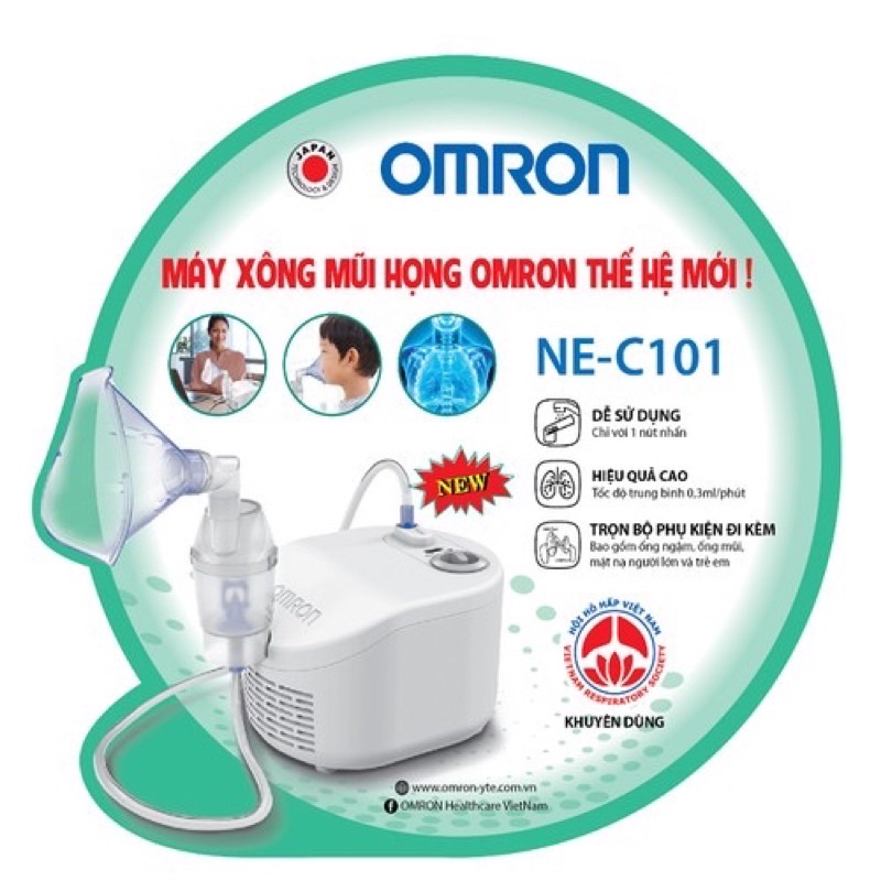 Máy xông mũi họng, xong khí dung siêu âm OMRON NEC106