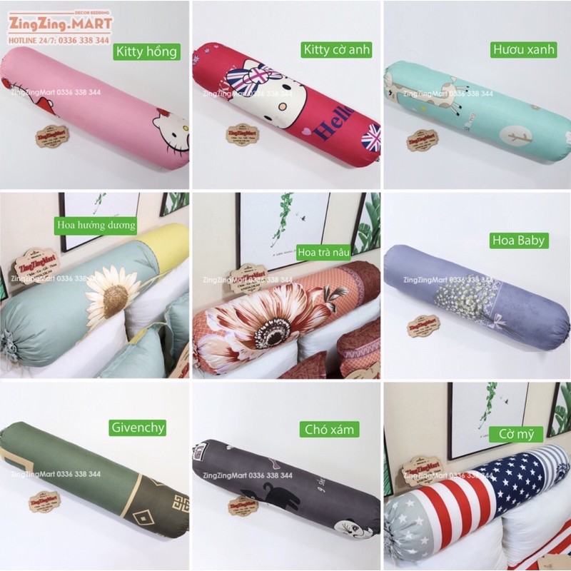 Xả kho vỏ gối ôm poly cotton