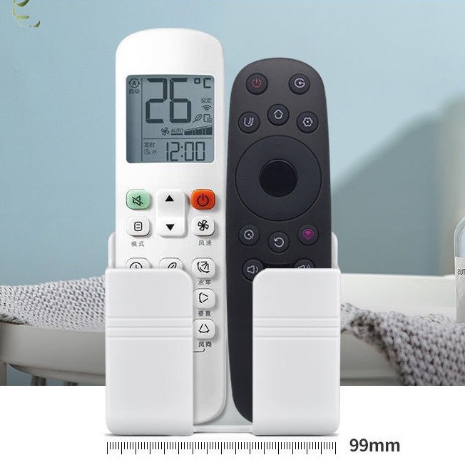 Giá dán tường treo phích cắm điện, remote kiêm giá để điện thoại khi sạc pin trên tường