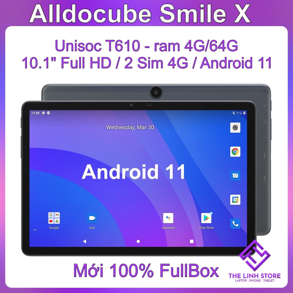 Máy tính bảng Alldocube Smile X màn 10.1 inch - Unisoc T610 ram 4G 64G có 4G