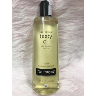 Date T9/2023_Dầu dưỡng thể Neutrogena Body Oil Light Sesame Formula 250ml của Mỹ