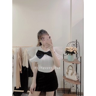Áo cánh tiên lụa kèm nơ