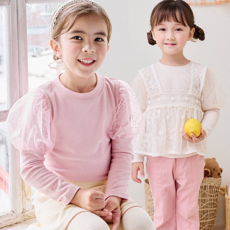 Áo cotton thu đông tay bồng Bebezoo BEB3TS102