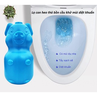 Con heo xanh tẩy và diệt khuẩn khử mùi bồn cầu cực tốt