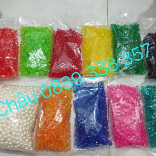 Hạt cườm pha lê nhựa 8li