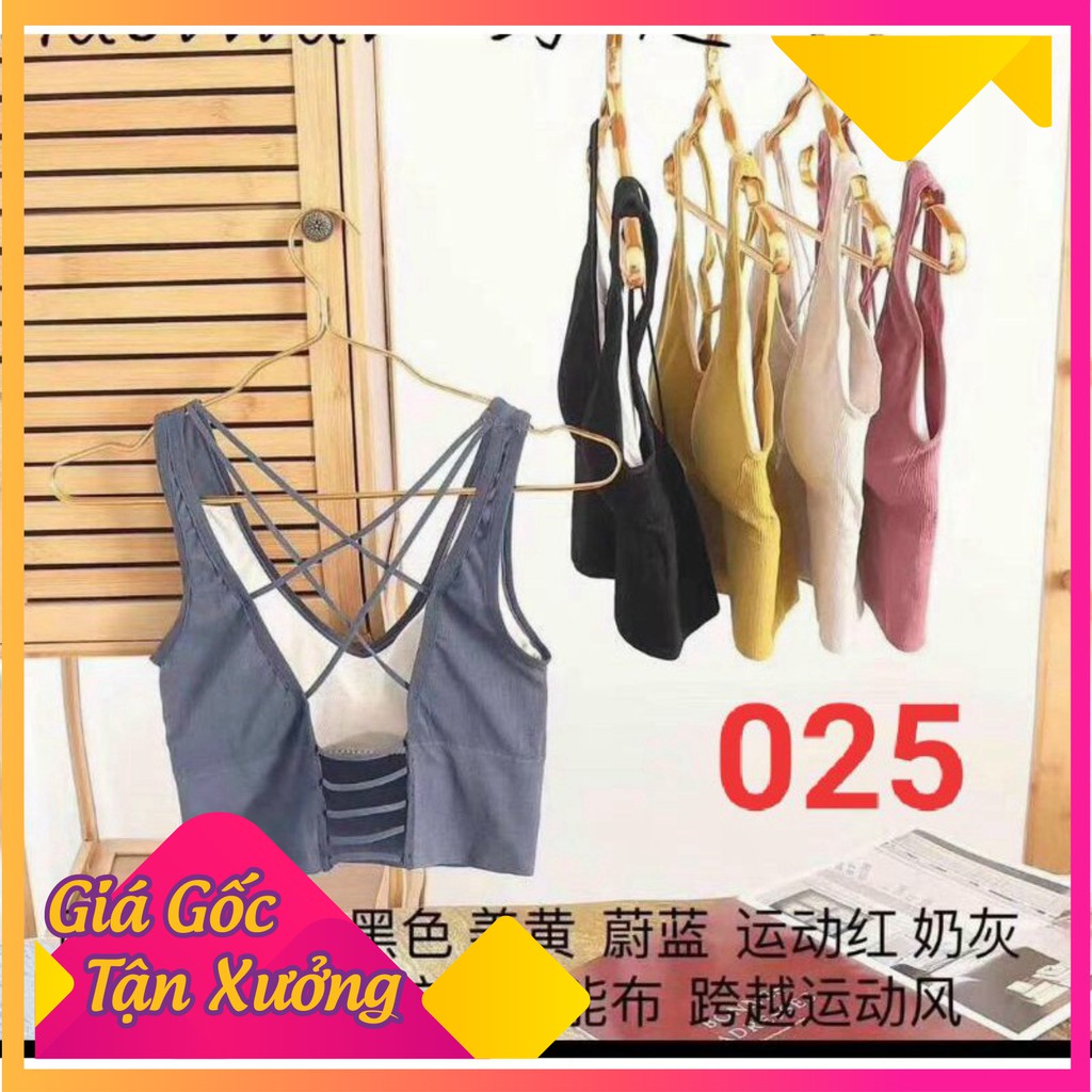 Bra tập gym, yoga dây chéo lưng -025- Yoga An Viên