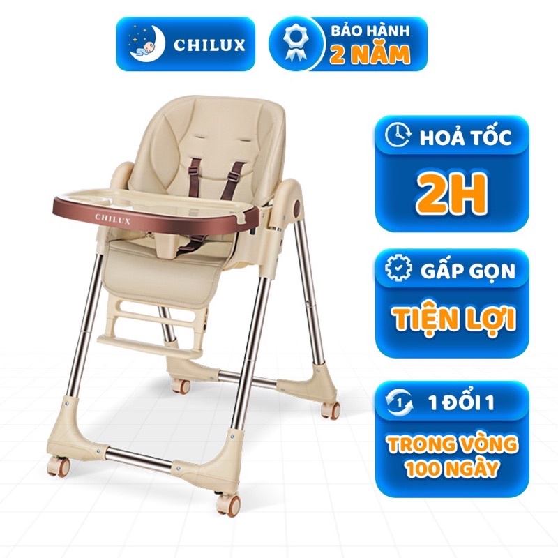 Ghế ăn dặm cho bé , ghế tập ăn mẫu mới đa năng Chilux Grow S