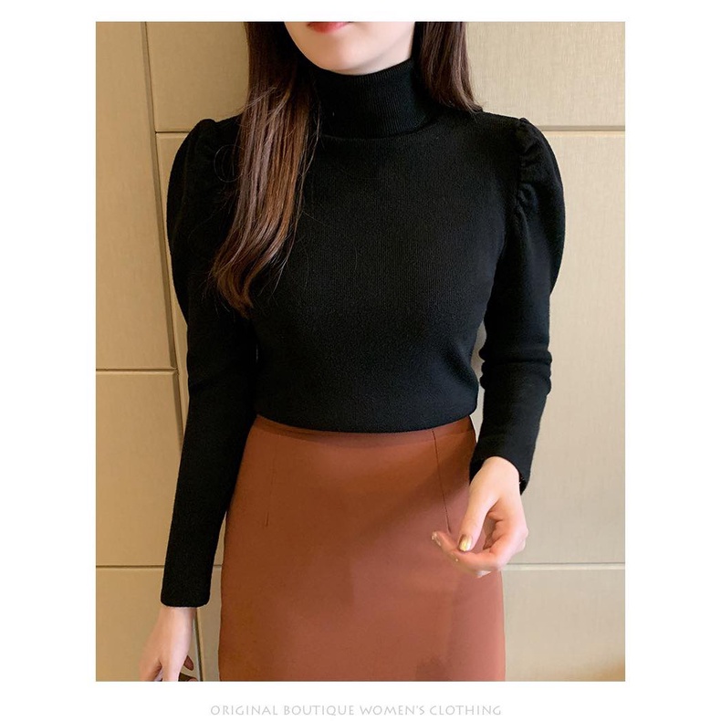 Ao Len Tăm Nhung Tay Bồng Giữ Nhiệt Basic 6 Màu Chất Liệu Vải Mềm Mịn Cao Cấp | BigBuy360 - bigbuy360.vn