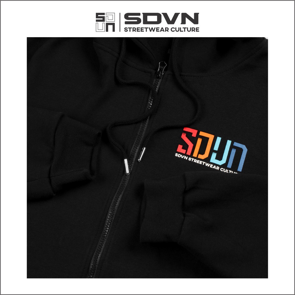 Áo Khoác Hoodie Zip Color Unisex Nam Nữ Form Rộng Local Brand SDVN