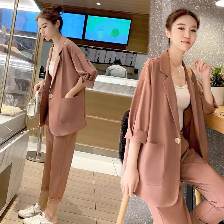 Set Đồ Vest Thời Trang Phong Cách Hàn Quốc Cho Nữ