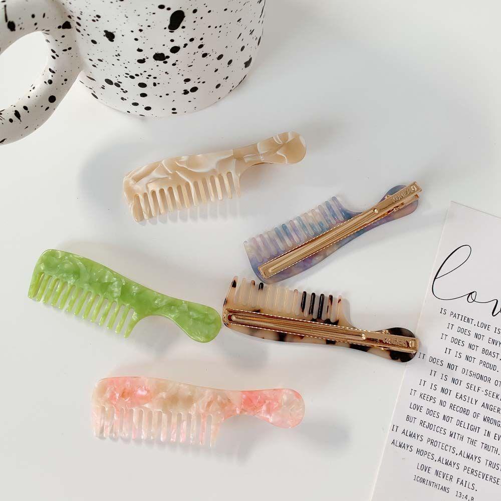 Kẹp Tóc Bằng Nhựa Acrylic Màu Kẹo Thời Trang Hàn Quốc Cho Nữ