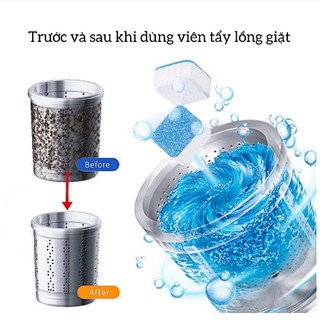 Viên Tẩy Lồng Máy Giặt, Vệ Sinh Lồng Giặt, Tẩy Sạch Vi Khuẩn