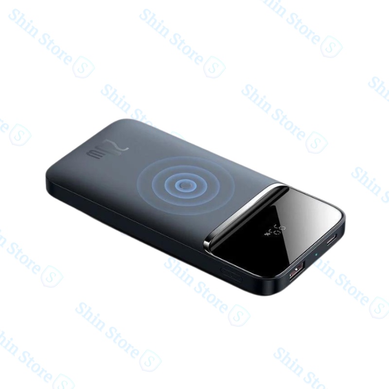Sạc dự phòng không dây tích hợp nam châm PD 20W 10000mAh Baseus Magnetic Wireless Quick Charging Power Bank - Shin Store