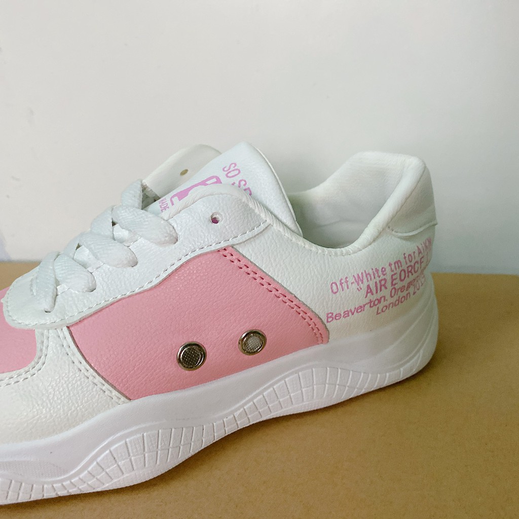 Xả kho - Giày sneaker nữ Da tổng hợp dày hàng chuẩn đẹp - Mẫu 51