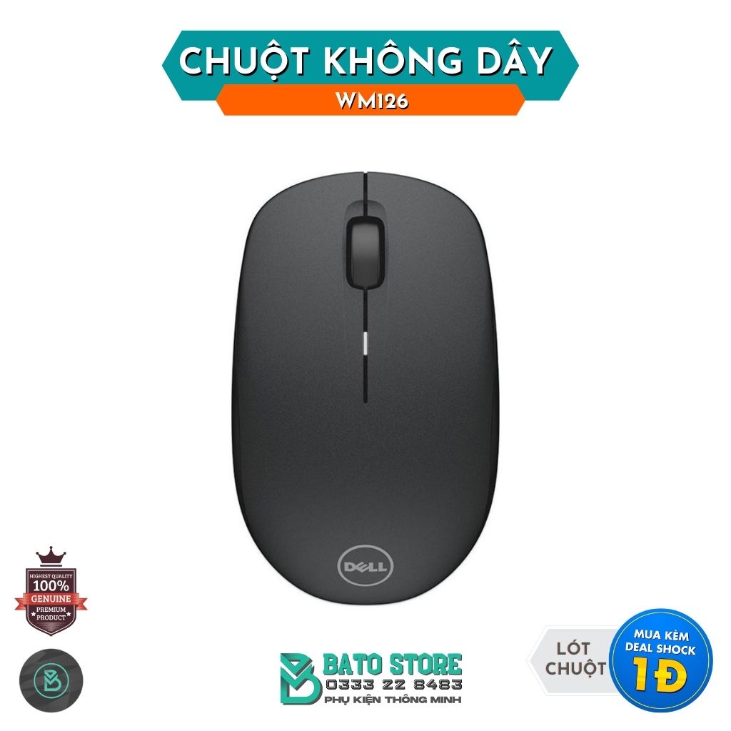 Chuột không dây WM126 (Tặng lót chuột)