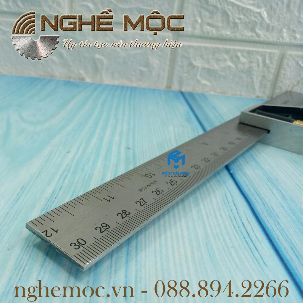 Thước Ke Góc Vuông Di Chuyển Đa Năng Harden 580720 - Nghề Mộc