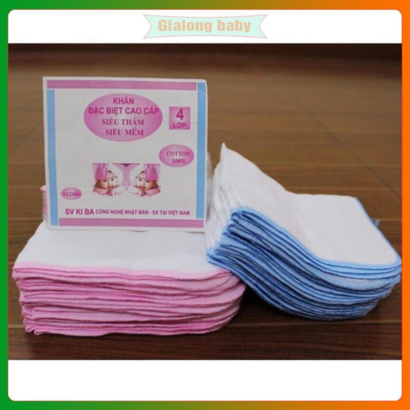 Khăn sữa xô cho bé Kiba siêu mềm mịn