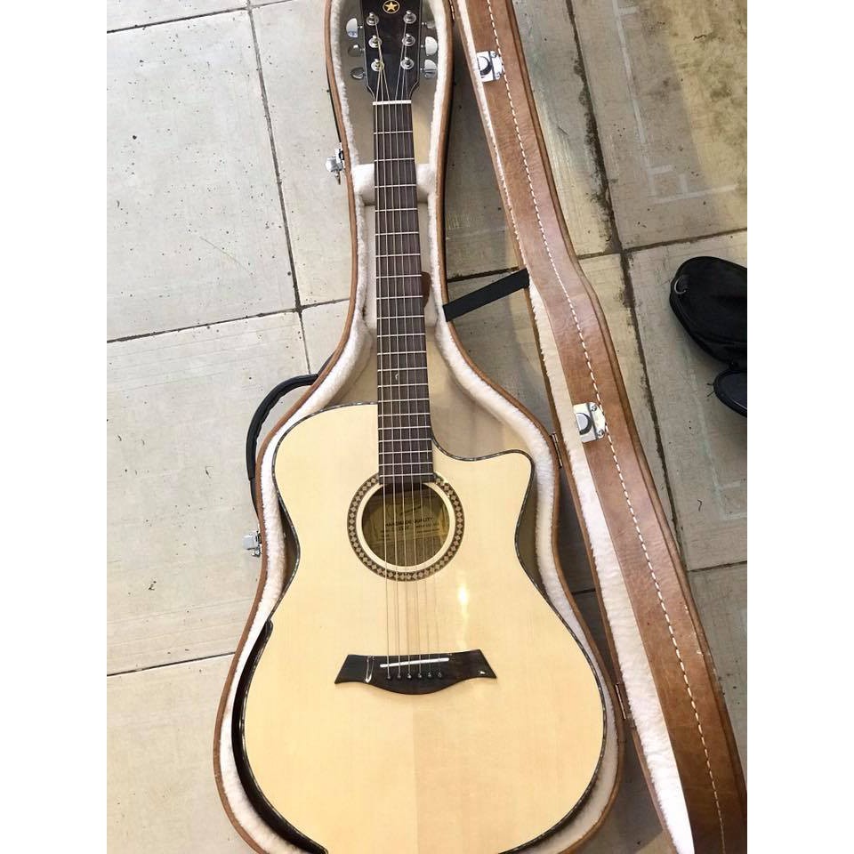 Đàn Guitar Acoustic Gỗ Sồi Pháp full solid Bảo hành 24 tháng