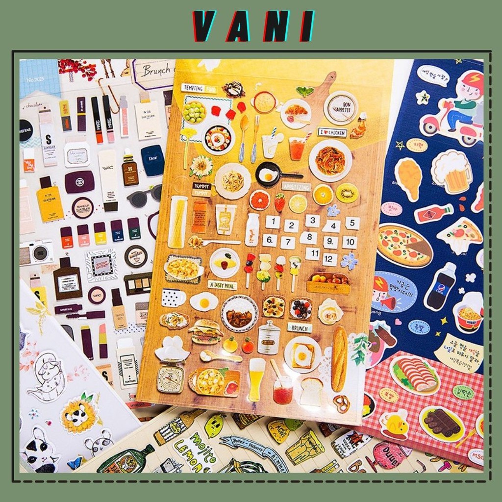 Phần 5 Sticker Dán Decor Nhiều Hình Ngộ Nghĩnh Dễ Thương - Vani Store [VPP00124]