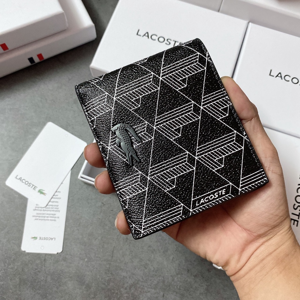 Ví ngắn cho nam trơn hoạ tiết - V363