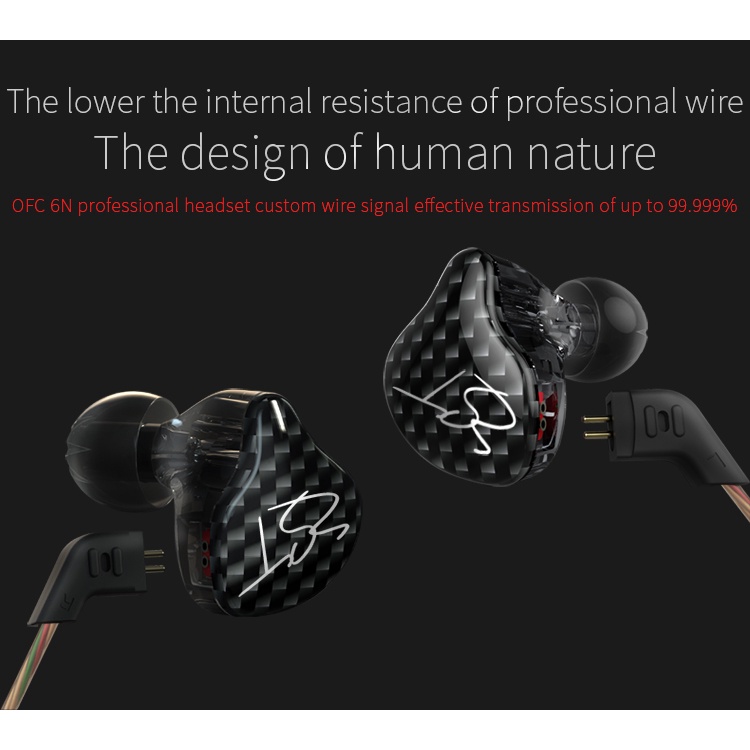 Tai nghe FAAEAL ZST PRO nhét tai nhiều màu sắc âm thanh HiFI DD+BA Hybrid thể thao