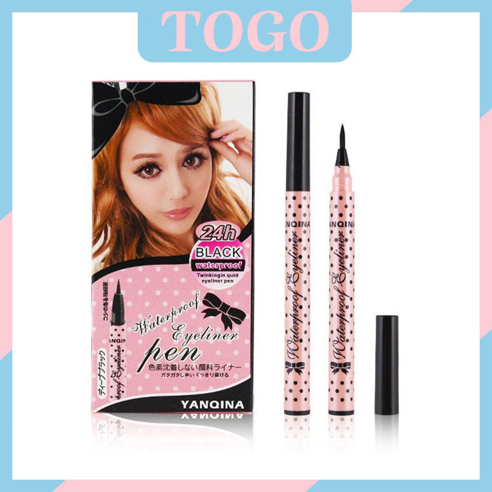 (Hàng Mới Về) 1 Bút Kẻ Mắt Dạng Lỏng Màu Đen Chống Nước Dành Cho Nữ