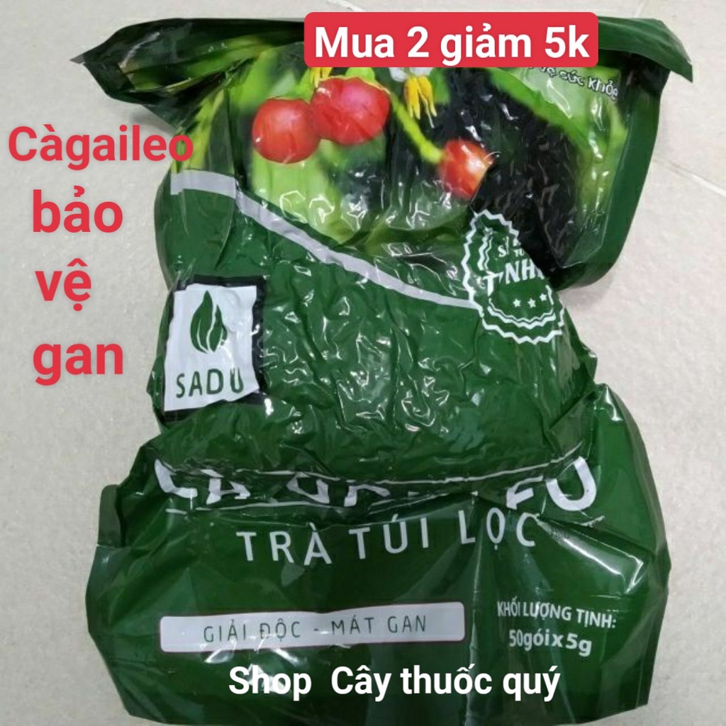 [Mã GROXUAN1 giảm 8% đơn 150K] Trà cà gai leo túi lọc mát gan thải độc gan Sadu-50 túi lọc-sp hút chân không