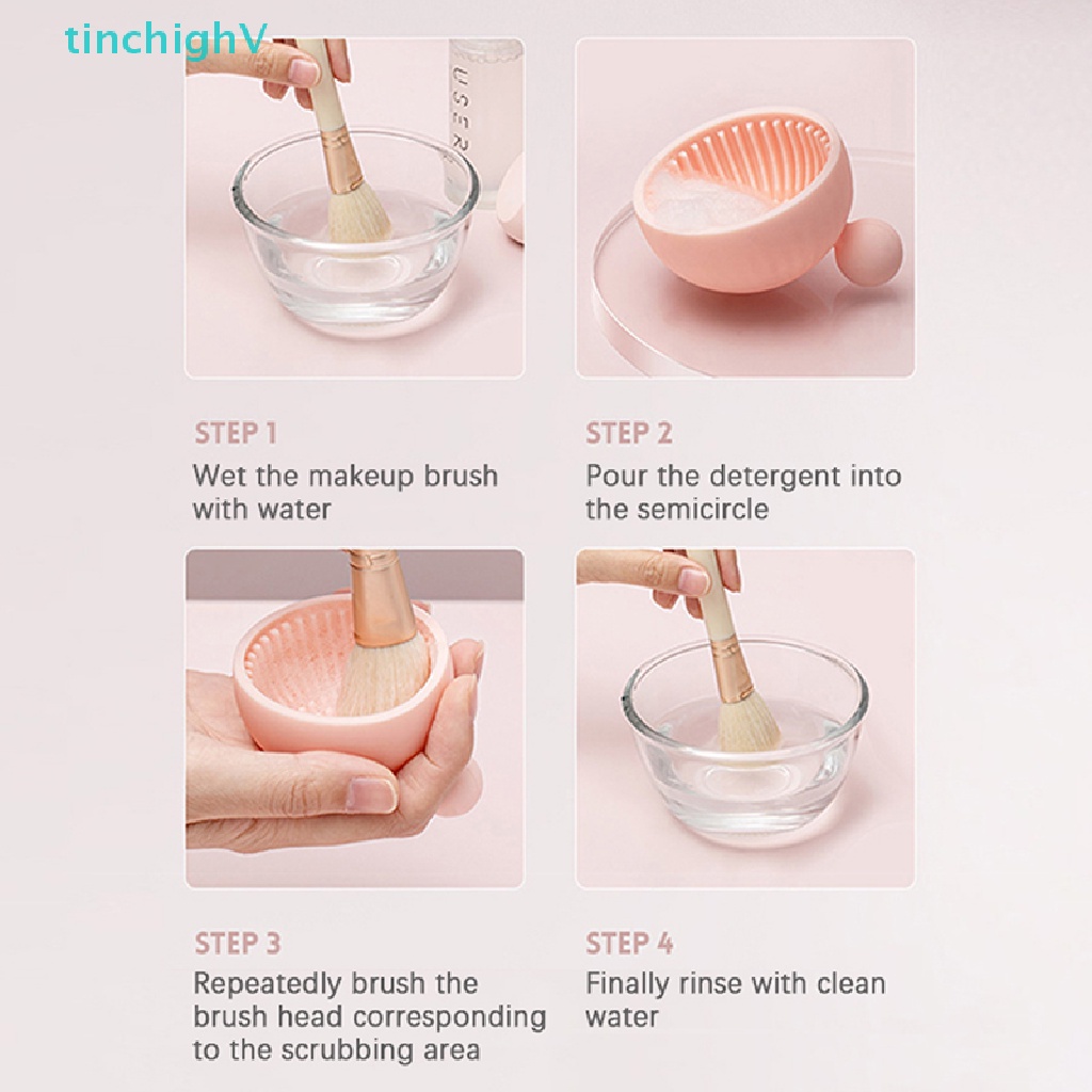 1 Miếng Silicone Vệ Sinh Cọ Trang Điểm Tiện Dụng