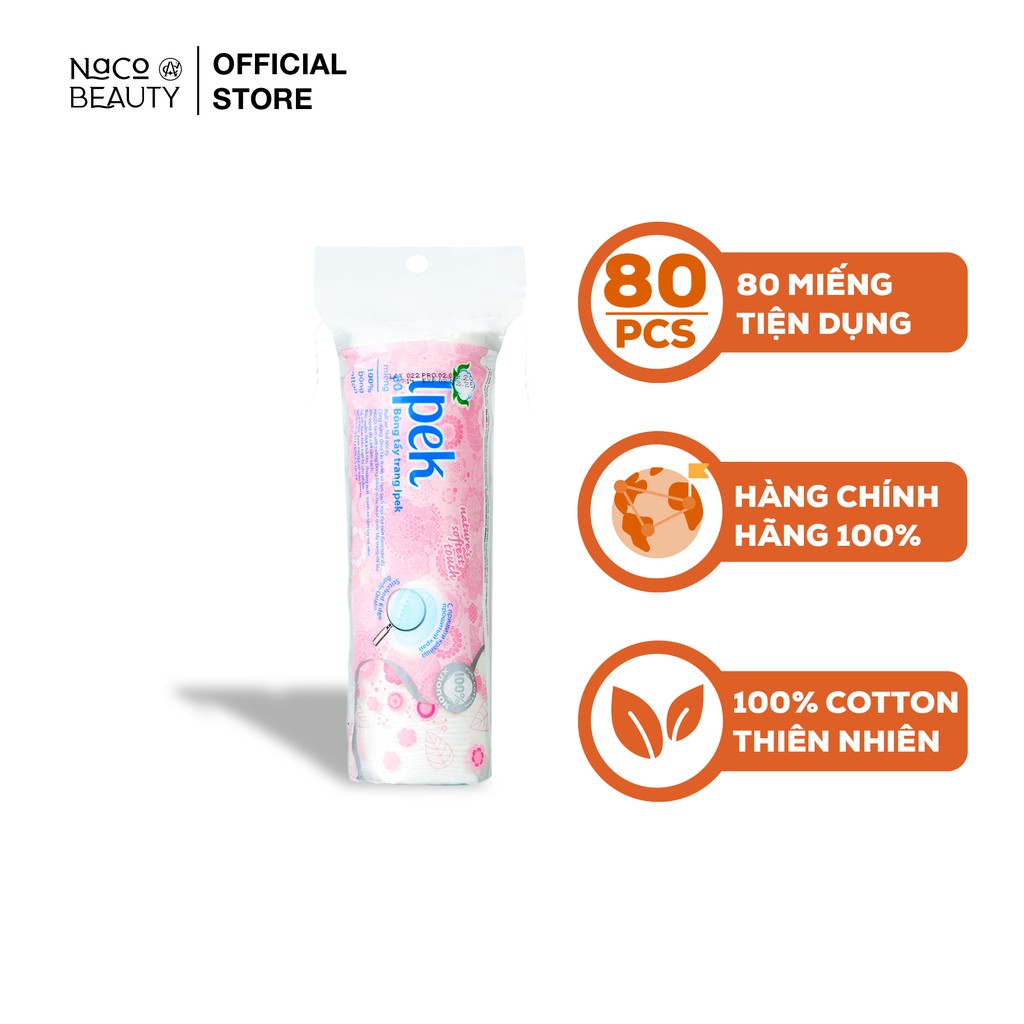 Bông Tẩy Trang IPEK Cotton Pads 80 Miếng